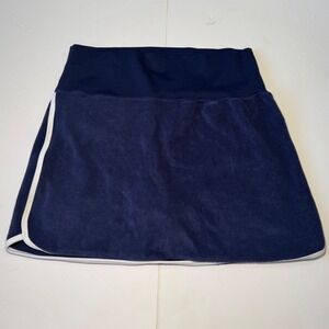 OFFLINE by Aerie Navy Blue Velvet Tennis Skirt - Size M/M - Athleisure Style